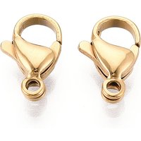 Attaches de type homard en acier inoxydable 304, plaqué or 18K — Accessoires pour bijoux