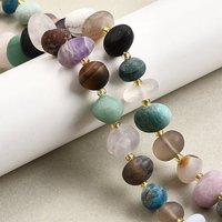 Natural Mixed Gemstone Beads Strands with Seed Beads, 25pcs — Jewelry Beads