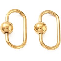 Carabine à verrou en acier inoxydable 304 avec plaquage en or 18K — Accessoires pour bijoux