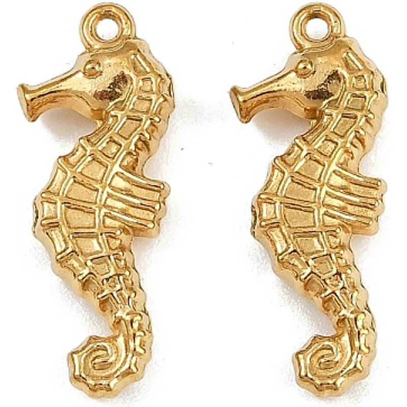 Pendentif en Acier Inoxydable Thème Océan - Hippocampe — Breloques et pendentifs