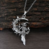 Collier Pendentif en Alliage de Zinc de Style Tibétain pour Femmes, Argent Antique — Collier pendentif