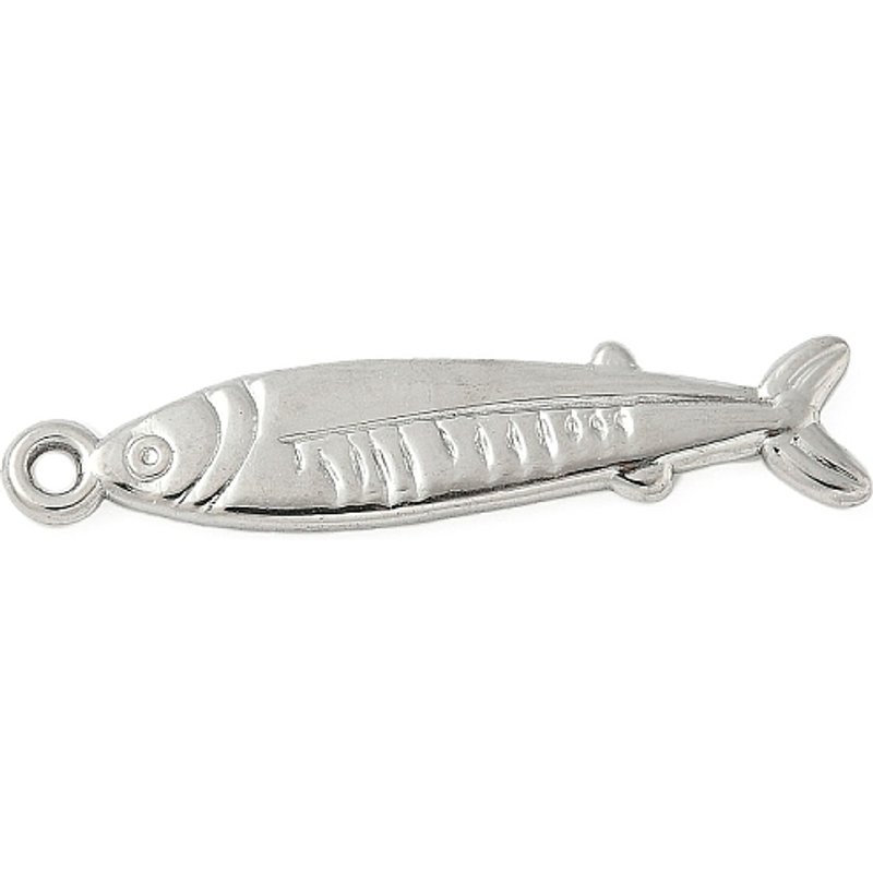 Pendentif Sardine en Acier Inoxydable 304, Charm Animal Marin — Breloques et pendentifs