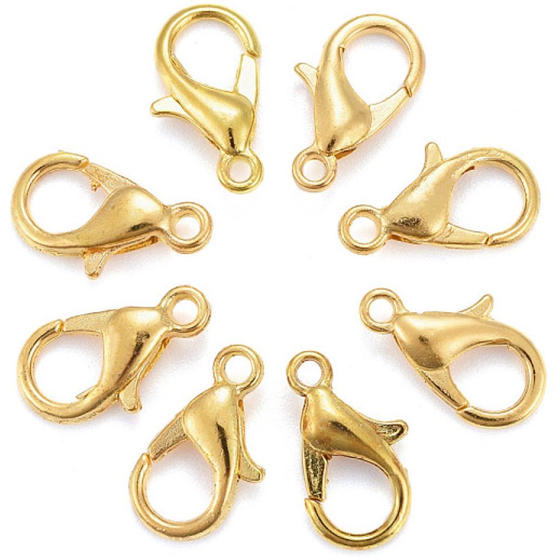 Zinc Alloy Lobster Claw Clasps, Parrot Trigger Clasps, Golden — Jewelry Findings