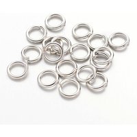 Anneaux ouverts en laiton, sans cadmium, sans nickel, 6x1mm, 4900pcs — Accessoires pour bijoux