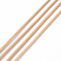 Corde en polyester cirée coréenne, doré foncé, 1 mm, 85 verges — Chaînes, fils et cordons