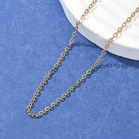 Collier en chaîne en acier inoxydable 304 unisexe Ion Plating 17,7 pouces