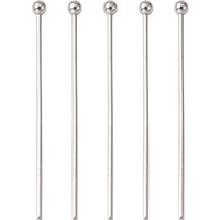 Épingles à tête ronde en acier inoxydable 304, résistantes à l'oxydation, 30x0.7mm — Accessoires pour bijoux