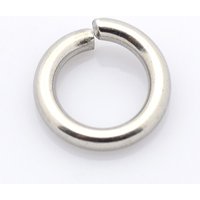 304 Stainless Steel Open Jump Rings, 8x1.3mm, Tarnish Resistant — Jewelry Findings