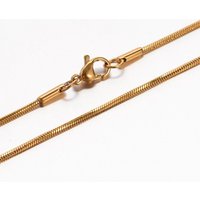 Collier en Chaîne Serpent en Acier Inoxydable 304 avec Fermoir Mousqueton