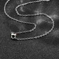 Collier en chaîne pour femmes en acier inoxydable 304, 17,7 pouces