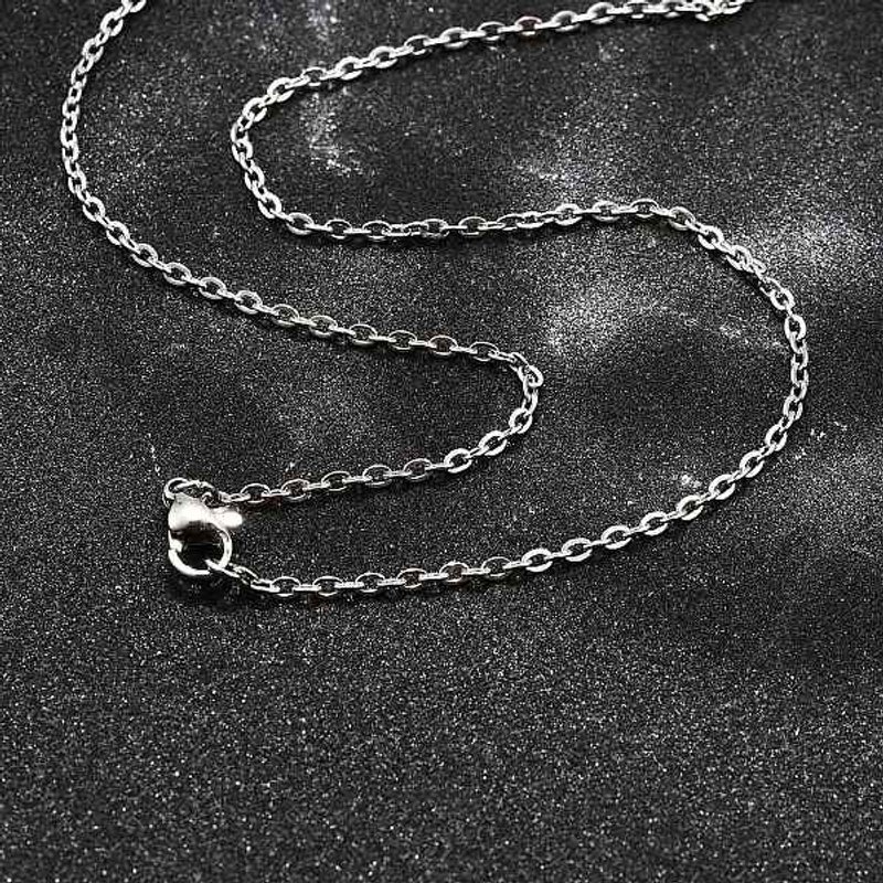 Collier en chaîne pour femmes en acier inoxydable 304, 17,7 pouces — Collier pendentif