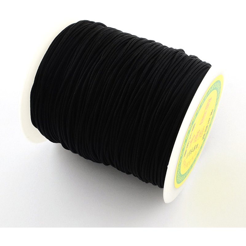 Fil en Nylon Noir 1mm 153,1 Yards Rouleau — Chaînes, fils et cordons
