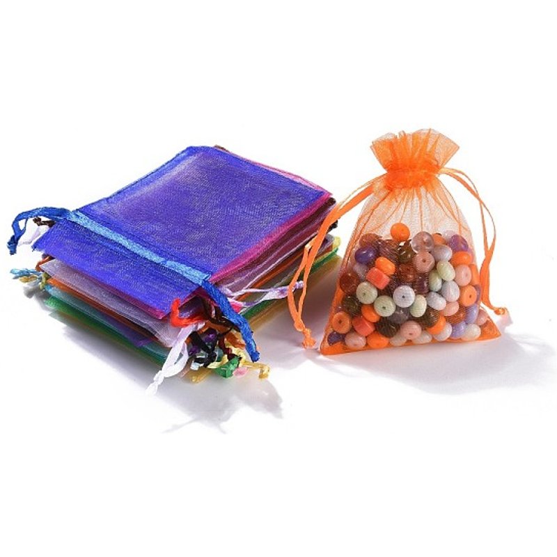 Sacs-cadeaux en organza rectangulaires pour bijoux et potpourri — Rangement et présentation