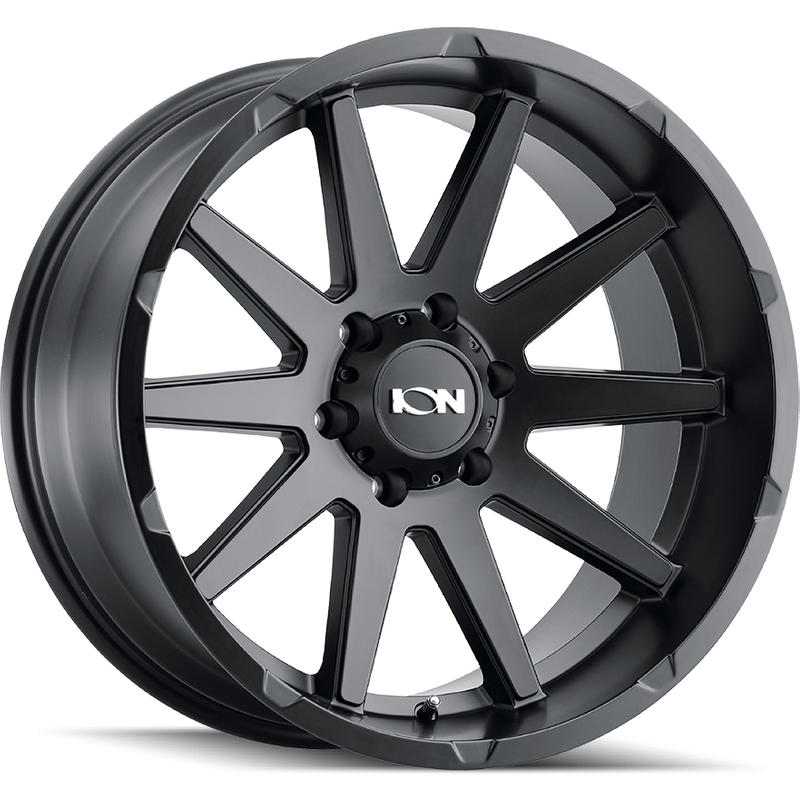 ION 143 Matte Black Wheels - 20x10 - 8x170 Bolt Pattern -19 Offset — Wheels & Rims