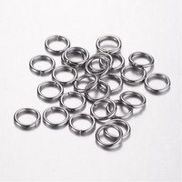 Anneaux ouverts en acier inoxydable 304 résistants à l'oxydation 8x1.2mm — Accessoires pour bijoux