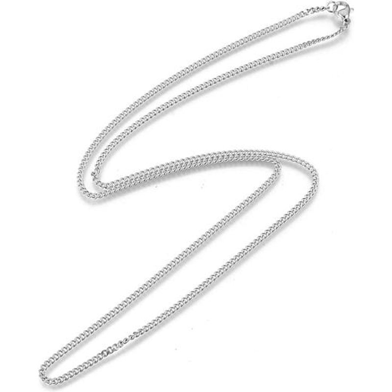 Collier Pendentif en Acier Inoxydable 304 Anti-Oxyde avec Fermoir Mousqueton — Collier pendentif