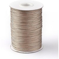 Korean Waxed Polyester Cord, Camel, 1mm, 85 yards/roll