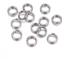 304 Stainless Steel Split Rings, Double Loops Jump Rings — Jewelry Findings