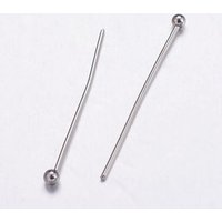 Épingle à tête ronde en acier inoxydable 304, 25x0.6mm, 22 Gauge