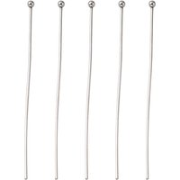 Epingles à tête ronde en acier inoxydable 304, 50x0.7mm, 21 Gauge
