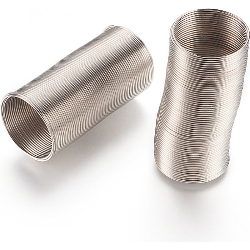Steel Memory Wire for Ring Making, Platinum, 22 Gauge, 100 Circles — Chains, Wire & Cord