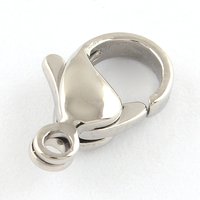316 Surgical Stainless Steel Lobster Claw Clasps - 12x7x3.5mm — Jewelry Findings