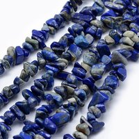 Natural Lapis Lazuli Beads Strands, Chip, 5-8mm, 1mm Hole — Jewelry Beads