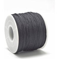 Polyester Cords, Black, 0.5-0.6mm, 131.23-142.16 yards/roll
