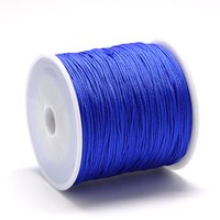 Nylon Thread Chinese Knotting Cord Blue 0.8mm 100m Roll