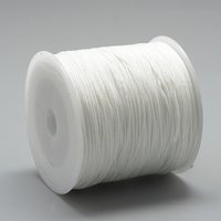 Nylon Thread Chinese Knotting Cord White 0.4mm 174.98 Yards — Chains, Wire & Cord