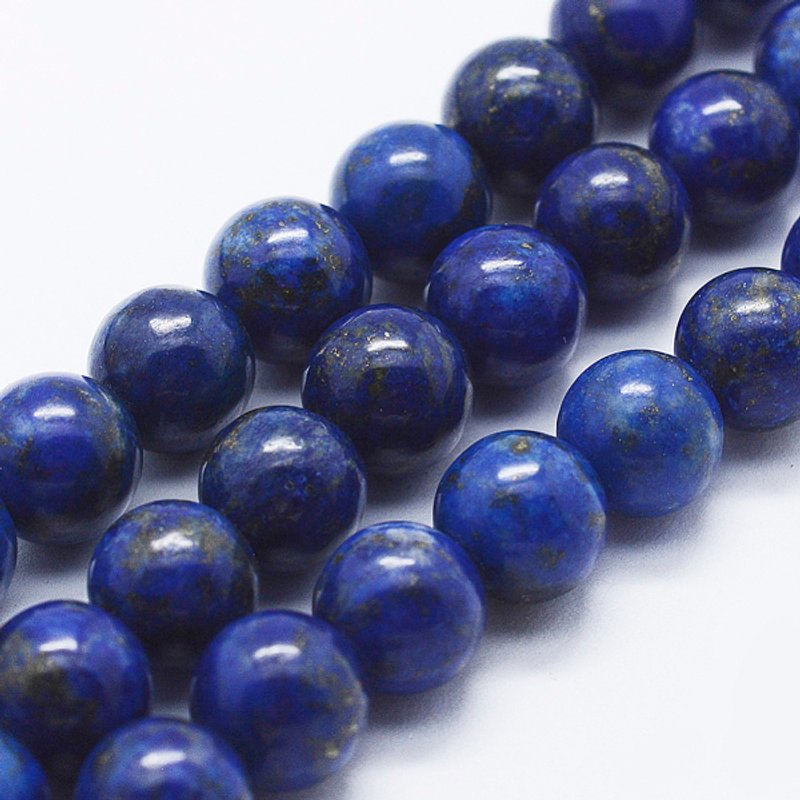 Brins de perles de lapis lazuli naturel, ronds 4mm, 15 pouces — Perles à bijoux