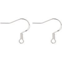 Crochets d'oreilles en fil plat en argent sterling 925 21 gauge