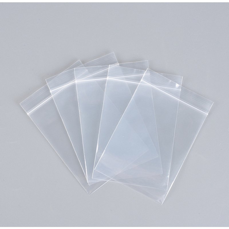 Polyethylene Zip Lock Bags, Resealable Packaging, 10x7cm, 500pcs — Jewelry Display & Storage