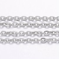 304 Stainless Steel Cable Chains for Jewelry Making, 20m Roll — Chains, Wire & Cord