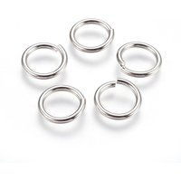 Anneaux ouverts en acier inoxydable 304, 13 Gauge, 10mm de diamètre intérieur — Accessoires pour bijoux