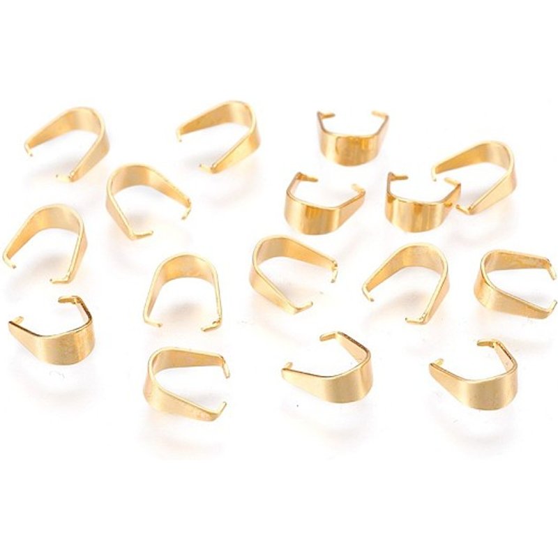 Bails à pression en acier inoxydable 304 pour fabrication de pendentifs — Accessoires pour bijoux