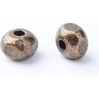 Tibetan Style Alloy Spacer Beads, Cuboid, Antique Bronze — Jewelry Beads