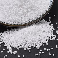 Miyuki Delica Beads, Matte White, 11/0, Cylinder, DB0351