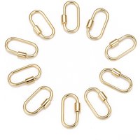 Charms à verrou en laiton avec vis pour fabrication de colliers — Accessoires pour bijoux
