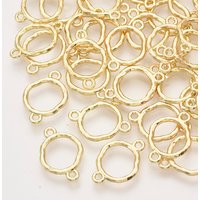 Anneaux connecteurs Alloy Links en or clair, 17x12x1.5mm — Accessoires pour bijoux