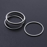 Non-Tarnish 304 Stainless Steel Linking Rings, Laser Cut, 20mm — Jewelry Findings