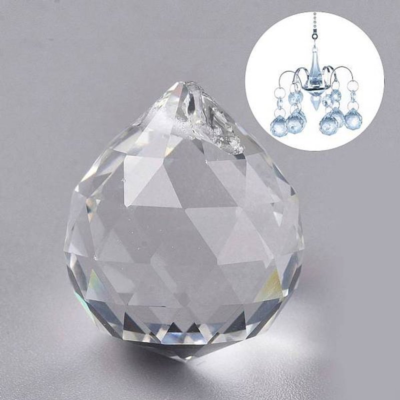 K9 Glass Crystal Ball Prism Hanging Pendant for Chandelier and Windows — Charms & Pendants