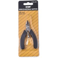Stainless Steel Mini Diagonal Cutting Pliers with PVC Handle — Jewelry Making Tools