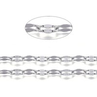 304 Stainless Steel Dapped Link Chains with Spool, 32.8 Feet