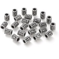 304 Stainless Steel Viking Runes Beads for Hair and Dreadlocks