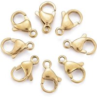 Fermoirs à homard en acier inoxydable 304 plaqué or 18K — Accessoires pour bijoux