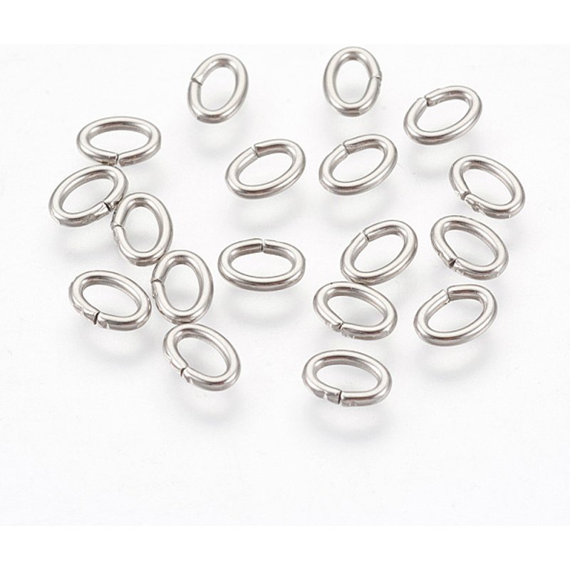 304 Stainless Steel Jump Rings Jewelry Findings, Oval, 18 Gauge — Jewelry Findings