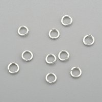 Anneaux Brisés Ouverts en Acier Inoxydable 304, Argent, 3.5x0.6mm — Accessoires pour bijoux
