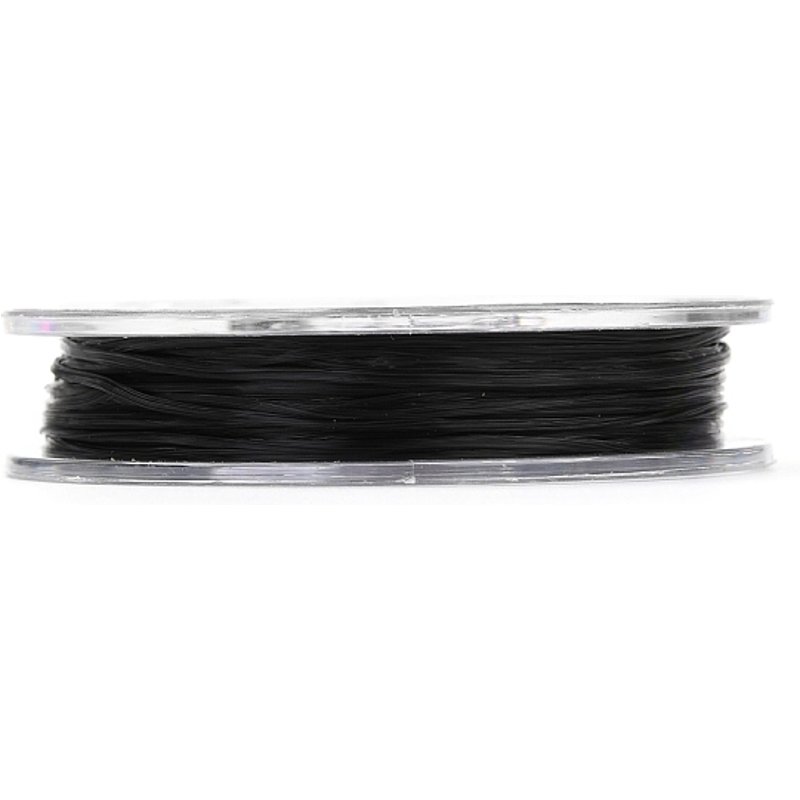 Strong Stretchy Beading Elastic Thread, Black, 0.8mm, 10m Roll — Chains, Wire & Cord