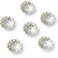 Non-Tarnish 304 Stainless Steel Multi-Petal Bead Caps